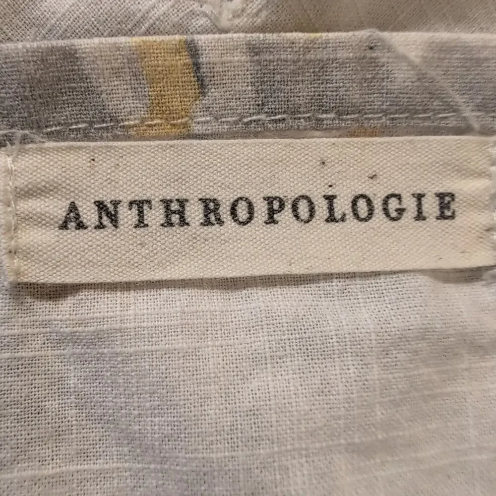 Anthropologie 100% Cotton Winslow Shower Curtain, 70